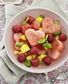 Frugtsalat med portvinscreme