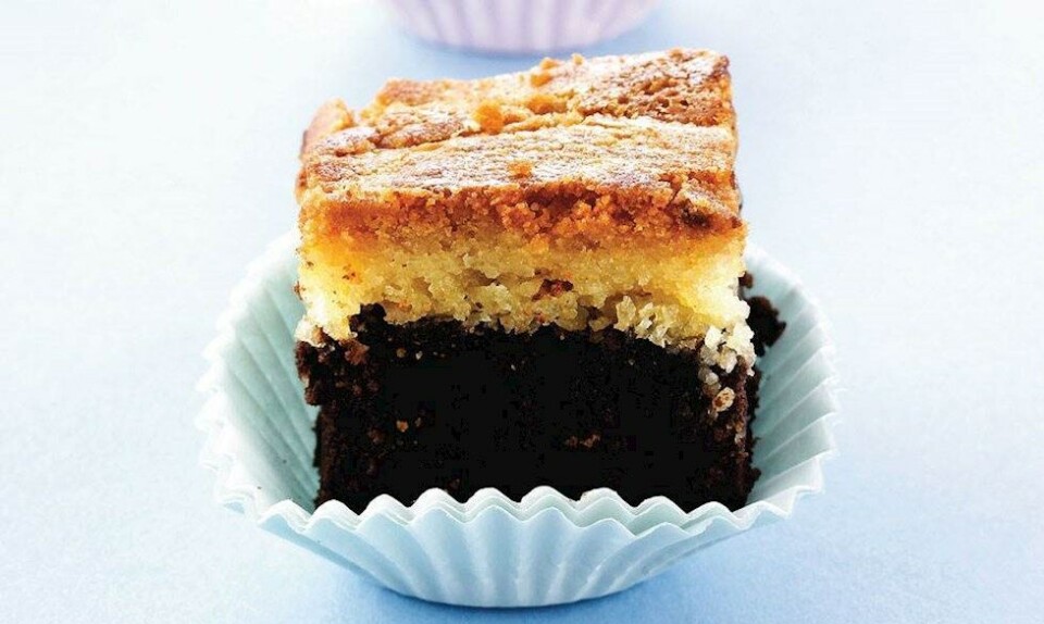 Opskrift på marmoreret brownie