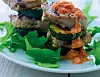 Grillet mørbrad med peberfrugtpesto