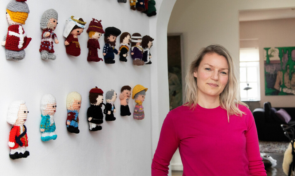 Christine Sørensen hækler kongerækken