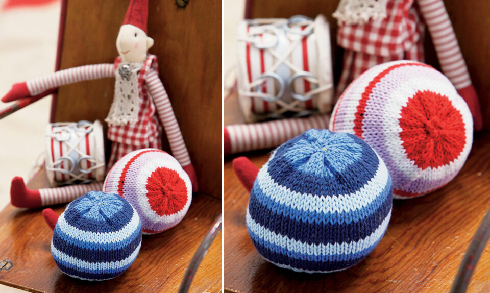 Sjove strikkede bolde fra Hendes Verden