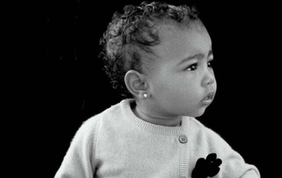 Kim Kardashian og Kanye Wests datter debuterer som model