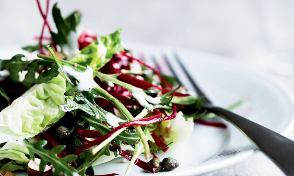 Opskrift på rødbedesalat med sprød