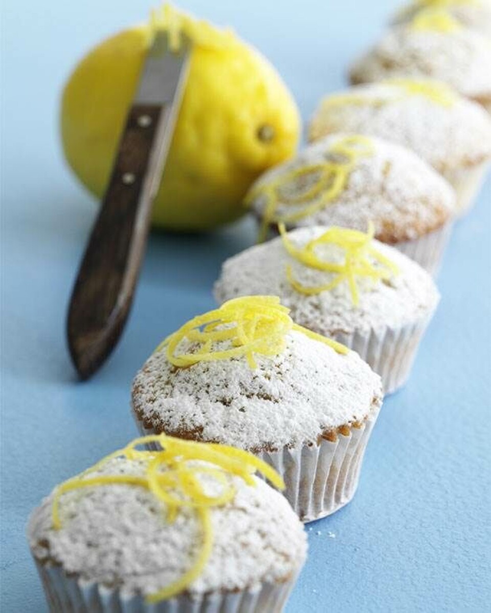 Citronmuffins med lavt fedtindhold