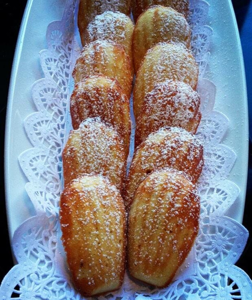Madeleines med marcipan og citron fra Hjemmet