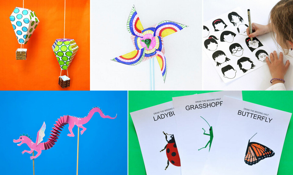 DIY: 15 sjove aktiviteter til børn - lige til at printe ud!