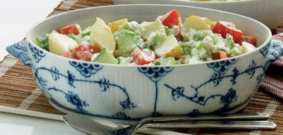 Kartoffelsalat med hytteost