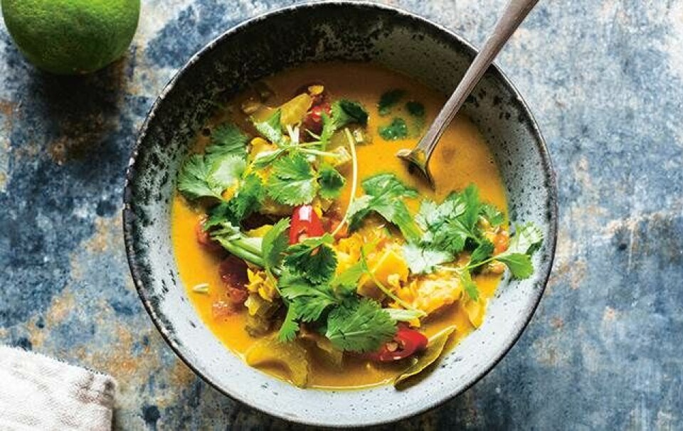Spicy Indisk suppe med masser grønsager