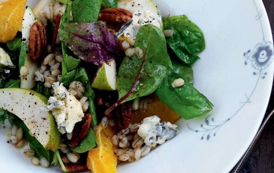 Salat spændt op til jul