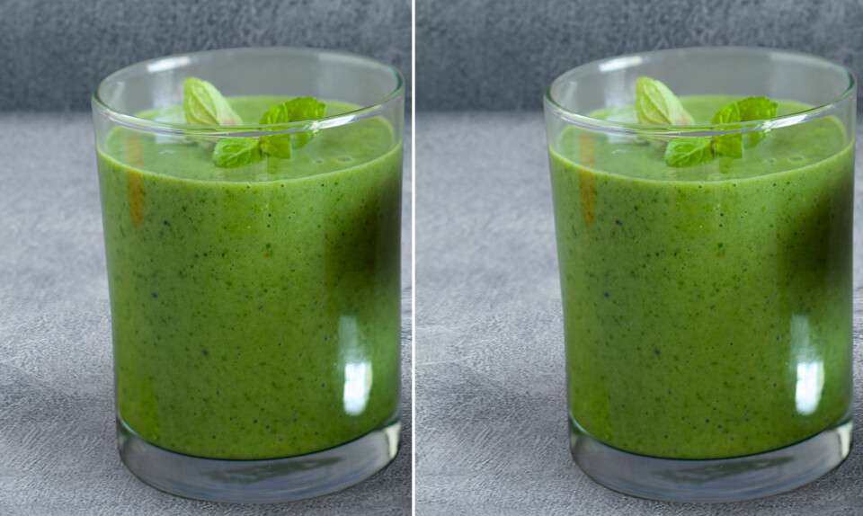 Smoothie med spinat og avocado