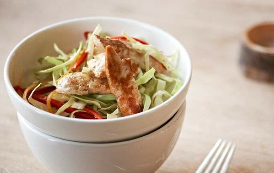 Billede 1 - Kålsalat med kylling