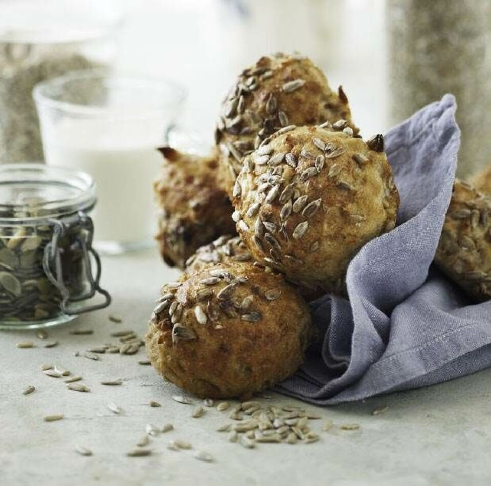 Saftige solsikkeboller med perlespelt