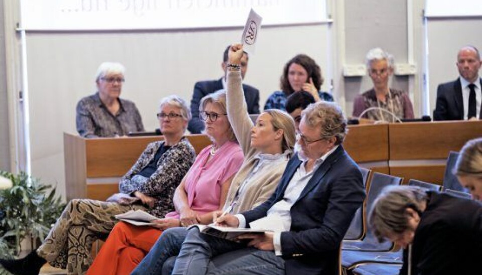 Med støtte fra sin mand, Nikolaj, 51, og veninden Anna von Lowzow, 61, sad Duddi på første række og bød på familiens ting. (Foto: Anthon Unger)