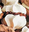 Hvide marengs med chokoladecreme