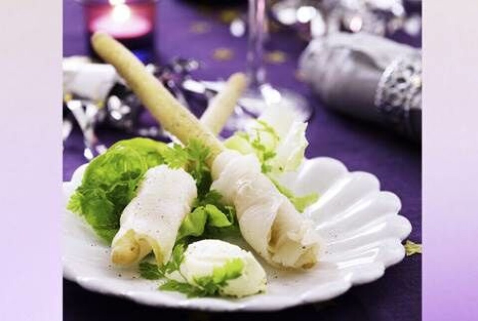 Hellefisk med peberrodscreme