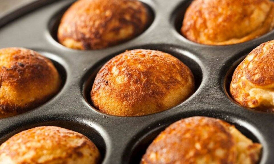 Opskrift på æbleskiver med æblestykker