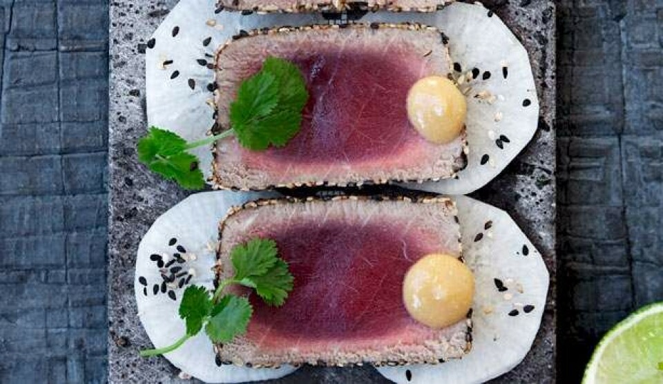 Tun tataki opskrift med misodressing