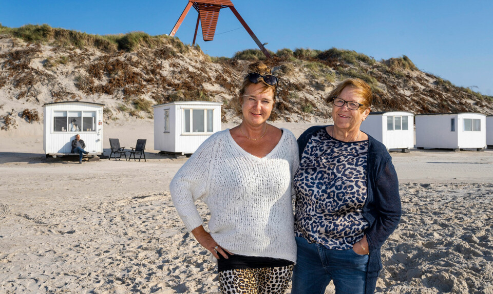 Anne Grethe og Jeanette Lundgaard badehus i Blokhus