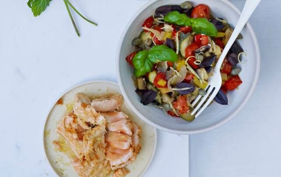 Ovnstegt laks & ratatouille