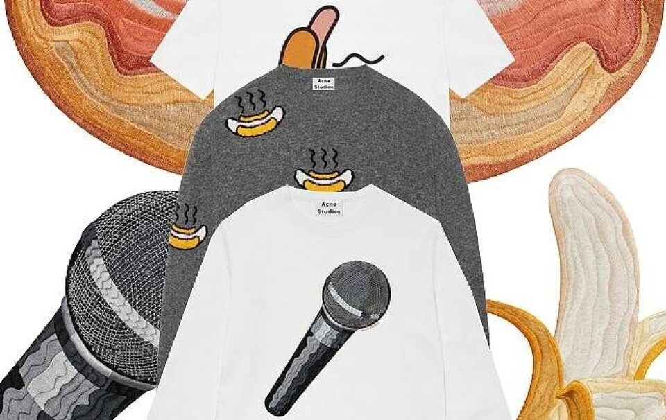 Bananer, grisenæser og hotdogs: Acne Studios lancerer emoji-kollektion