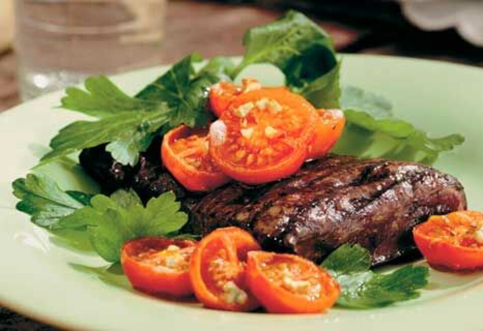 Billede 1 - Kalvelever med grilltomater