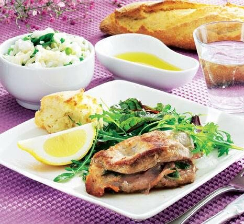 Italiensk inspireret weekendmenu: Risotto & lækker schnitzel