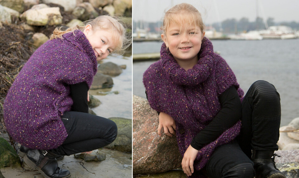 Putte poncho deluxe til børn