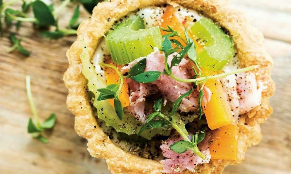 Tarteletter med skinke