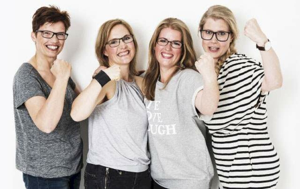 Johanne, Line, Christina og Mona tabte tilsammen 85 kilo på 9 uger