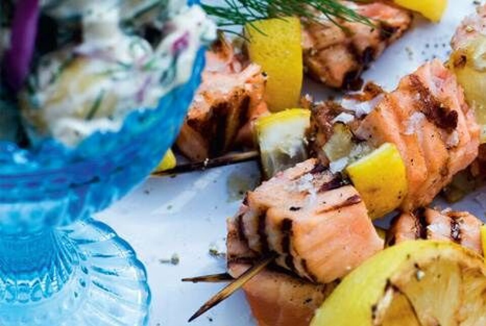 Citronlaks med kartoffelsalat