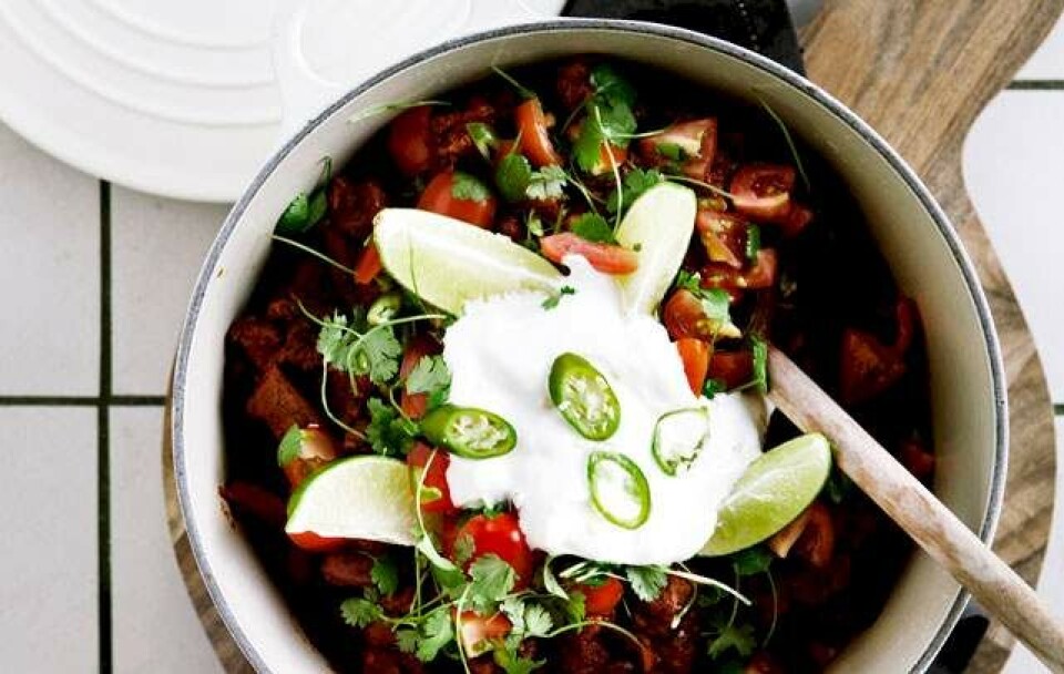 Opskrift på chili con carne med chokolade