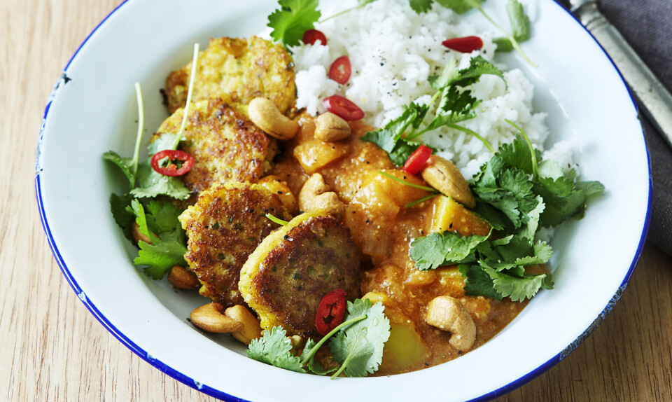 asiatiske fiskefrikadeller tilbehør