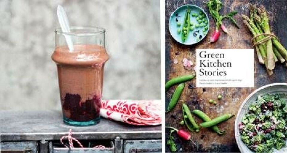 Chokolade-milkshake med brombær