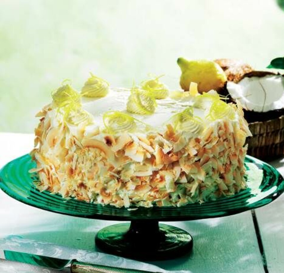 Kokoskage med citron
