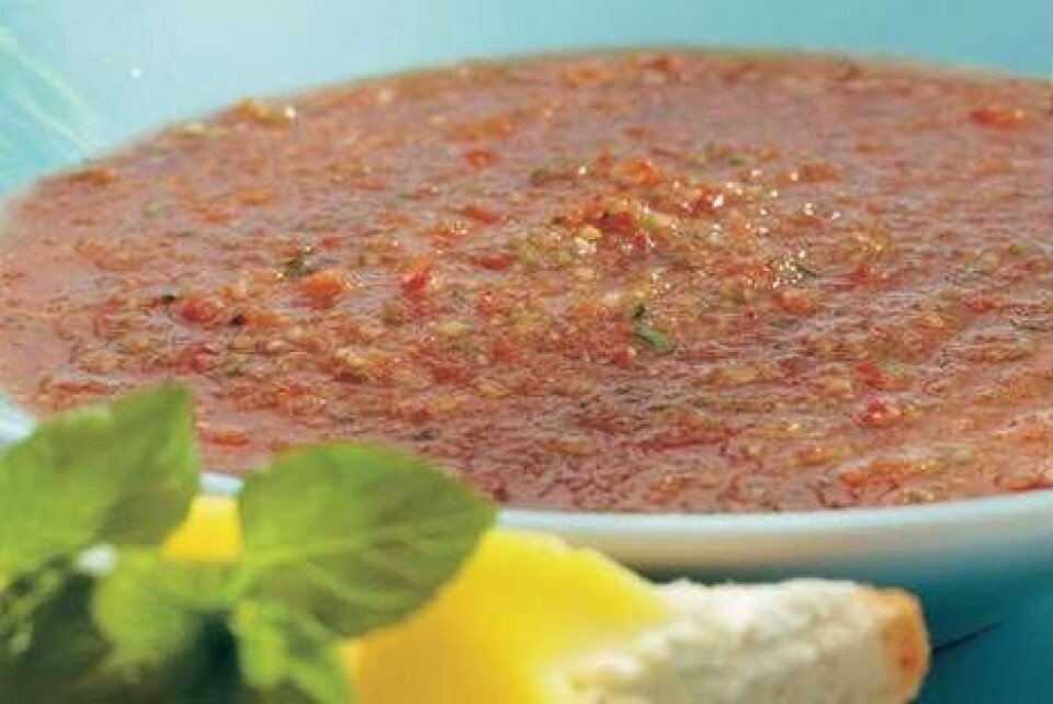 Kold tomatsuppe