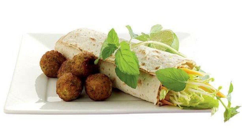 Durumrulle med falafel