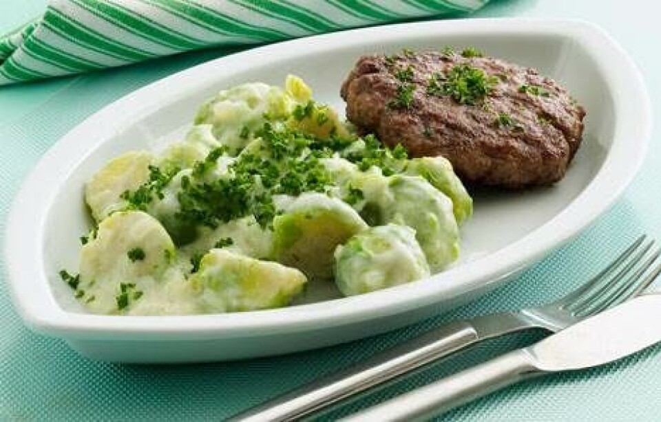 Kalvekarbonader med rosenkål