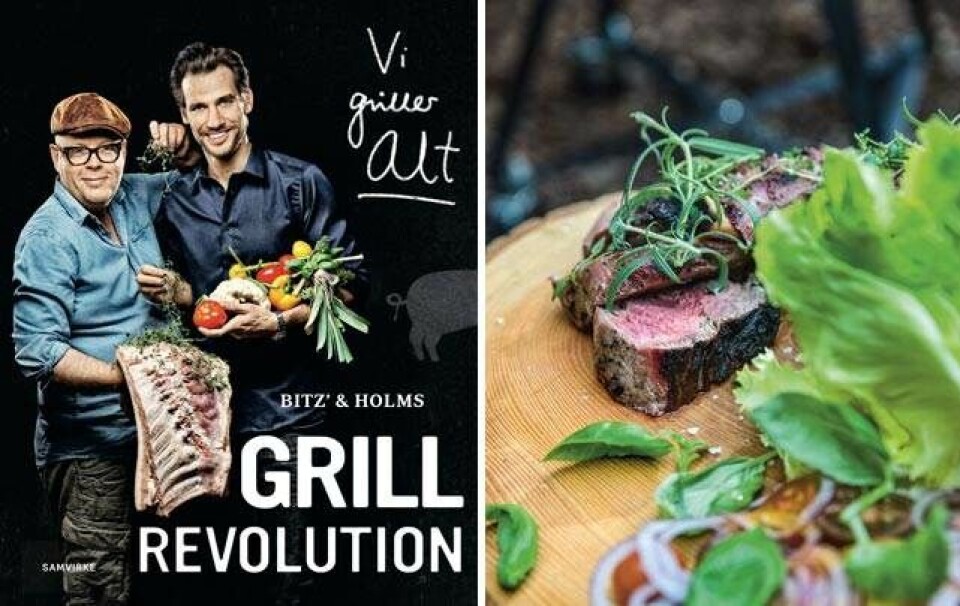 Claus Holm og Christian Bitz grillretter fra deres kogebog