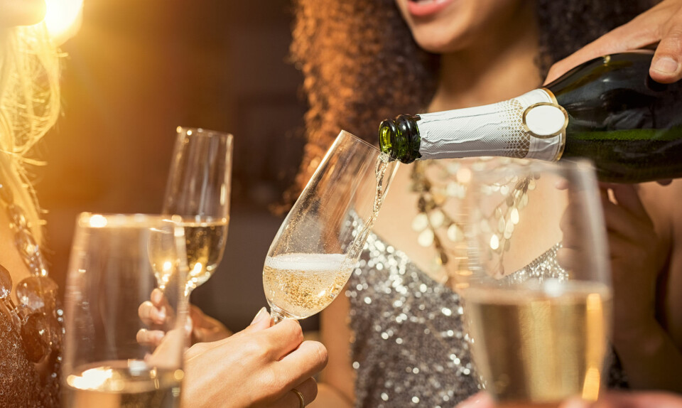 Champagneglas nytår