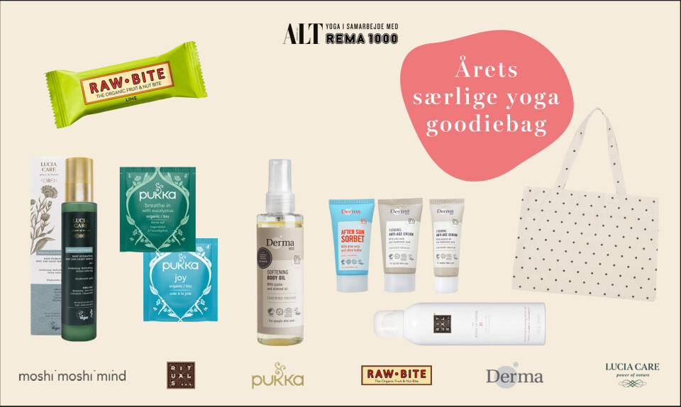 Indholdet i goodiebag yogaevent