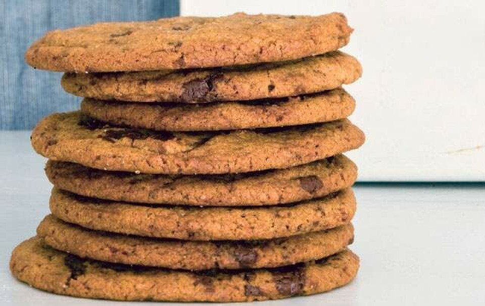 Claus Meyers cookies med chokolade