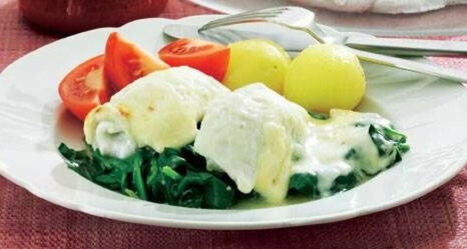 Ostegratineret fiskefad