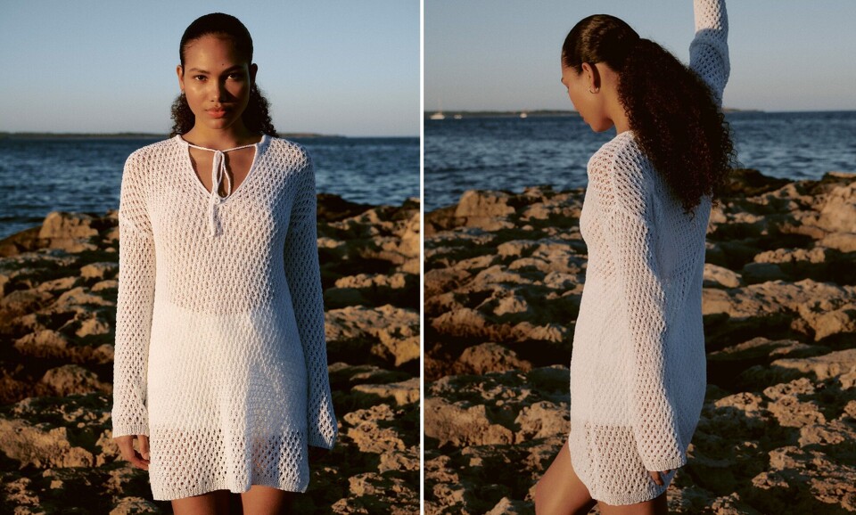 Strik selv: Flot lang tunika fra Hendes Verden