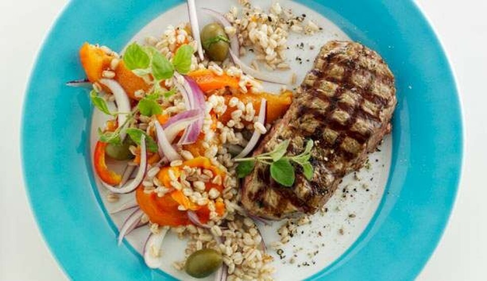Opskrift på kalvekotelet med speltsalat