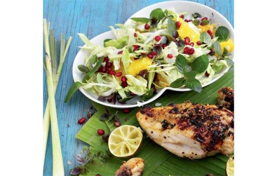 grillet kylling med lime