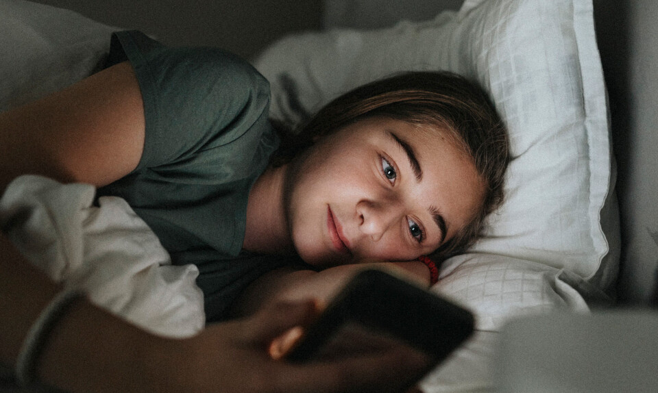 skærmtid inden sengetid