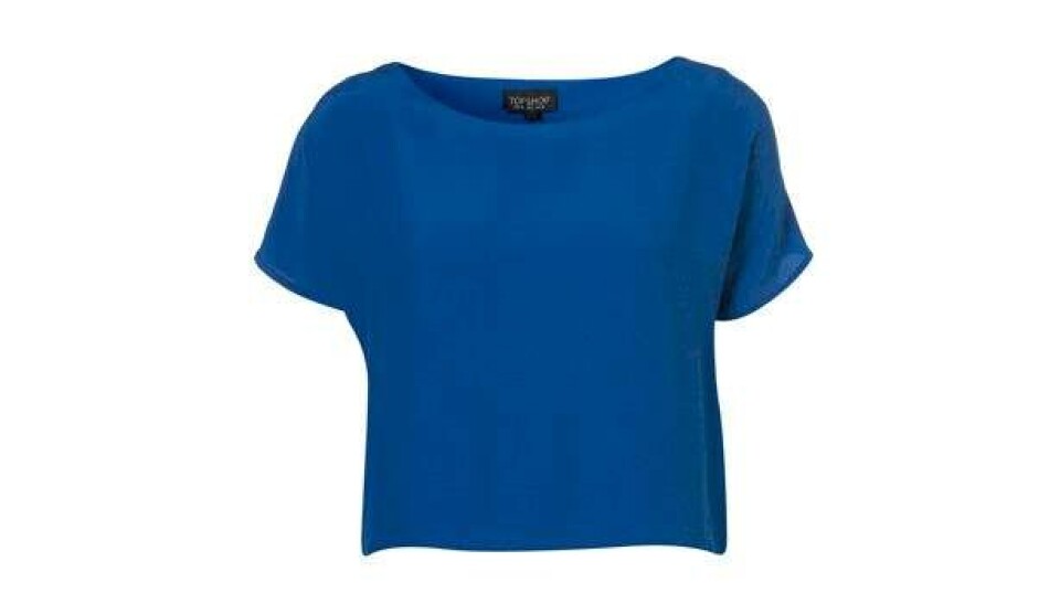 L.A. Surfer girl: Blå bluse fra Top Shop