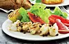Grillspyd med havtaske og citron