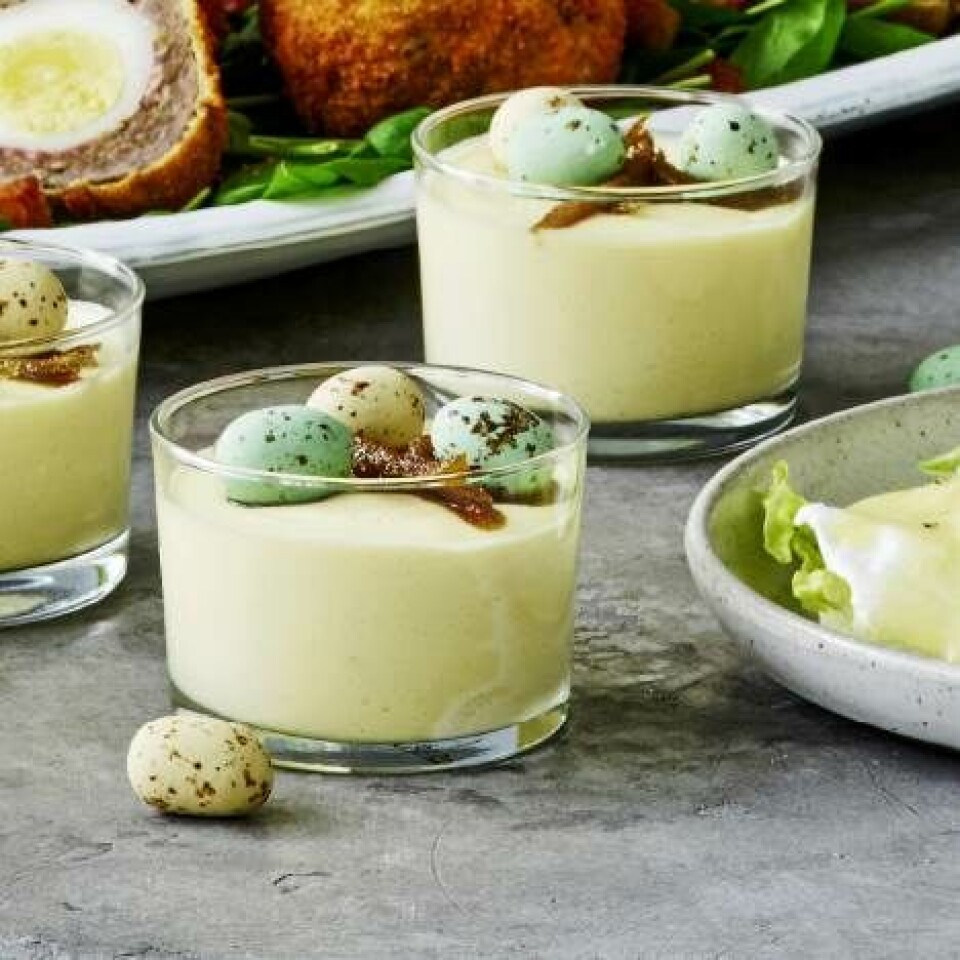 Citron-limefromage med påskeæg