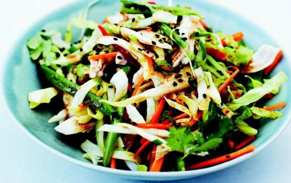 Få opskriften på kinesisk kyllingesalat